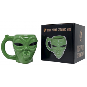 High Point Ceramic Water Pipe Mug - Alien Green 